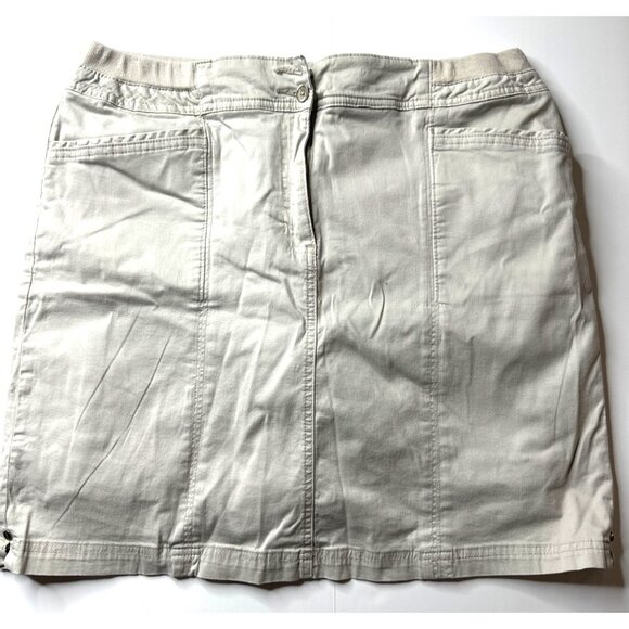 Karen Scott Womens Beige Skort With Pockets Size 14 - Picture 1 of 7
